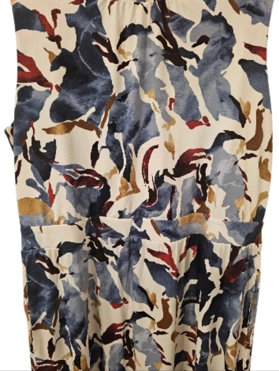 Multi-Coloured Chico's Women's Sleeveless Shirred Neck Maxi Dress - Picture 2 of 12